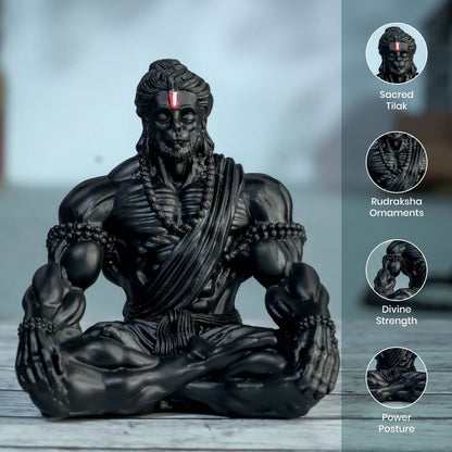Tapasvi Bahubali Hanuman (Black)
