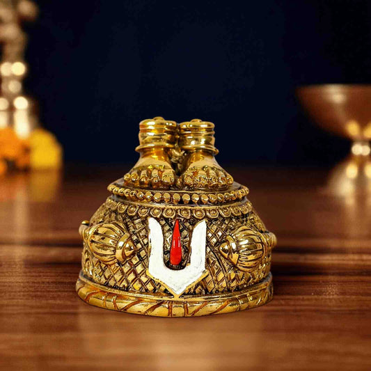 Hanuman Ji Charan Paduka 24k Gold Plated