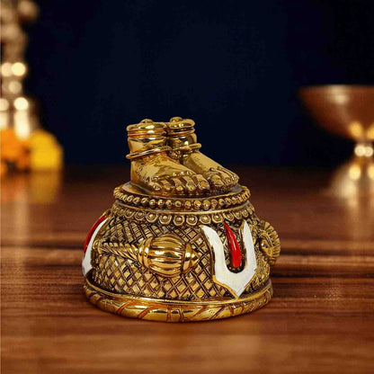 Hanuman Ji Charan Paduka 24k Gold Plated