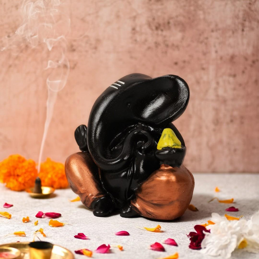 Antramukhi Ganesha Idol for Car Dashboard & Gifting (2.5 Inches)