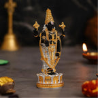 Gold & Silver Plated Lord Venkateshwara Idol For Car Dashboard & Gifting (3.5 Inch)