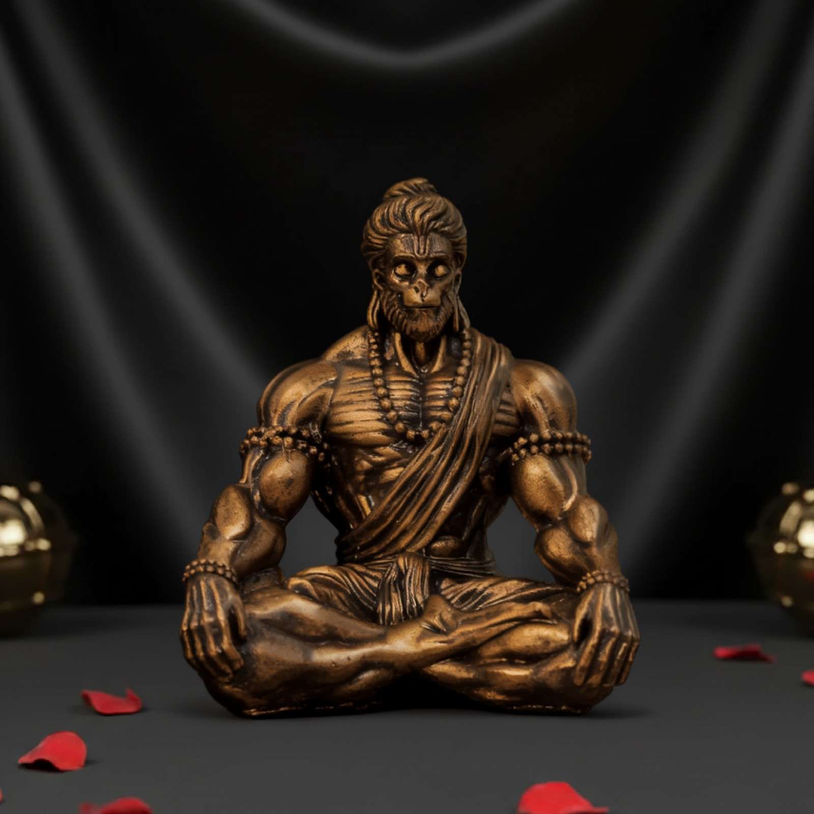 Bahubali Hanuman Statue for Car Dashboard & Gifting (3 Inch)