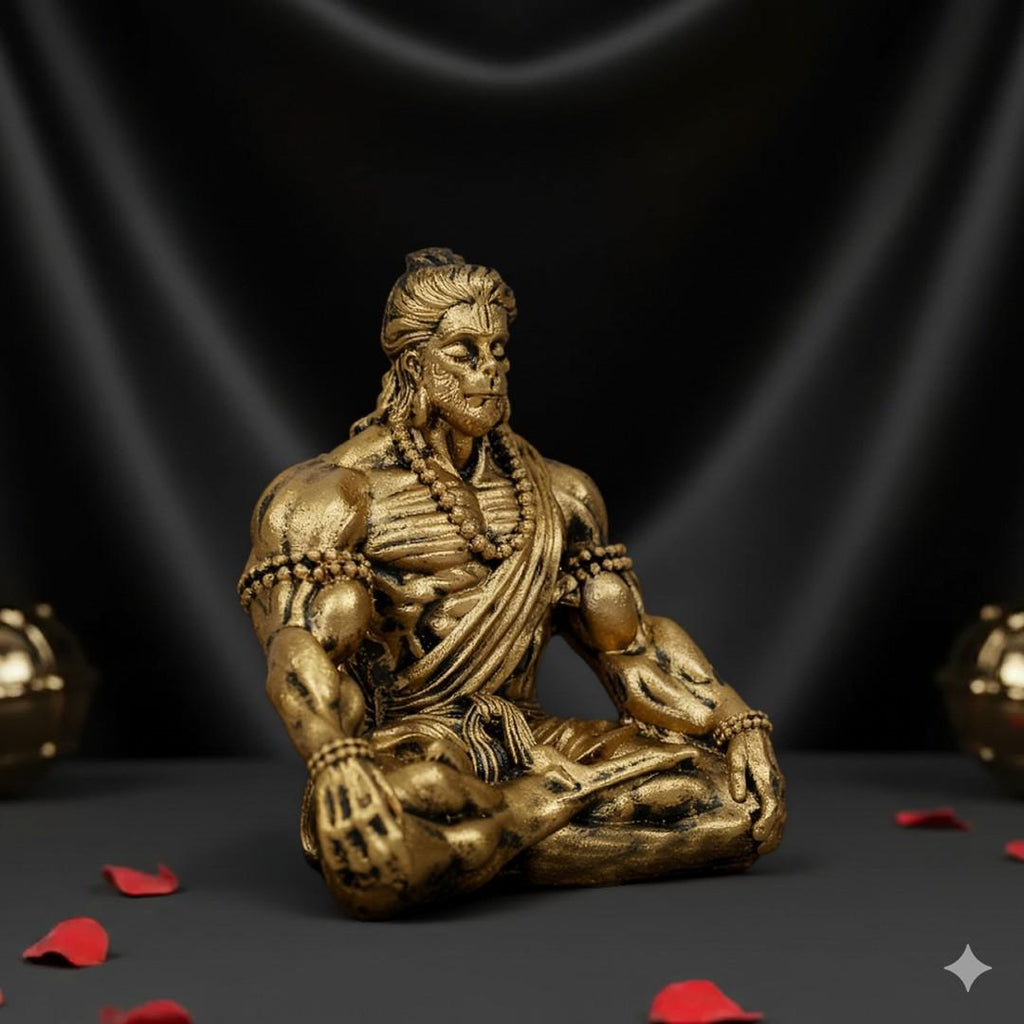 Antique Bahubali Hanuman Ji For Car Dashboard & Home (3 Inch)