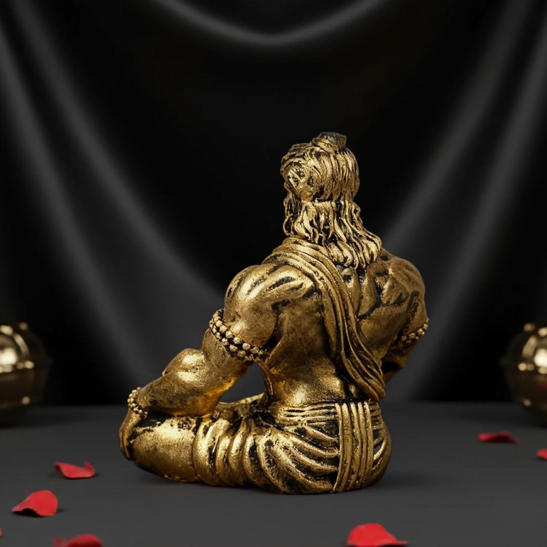 Antique Bahubali Hanuman Ji For Car Dashboard & Home (3 Inch)