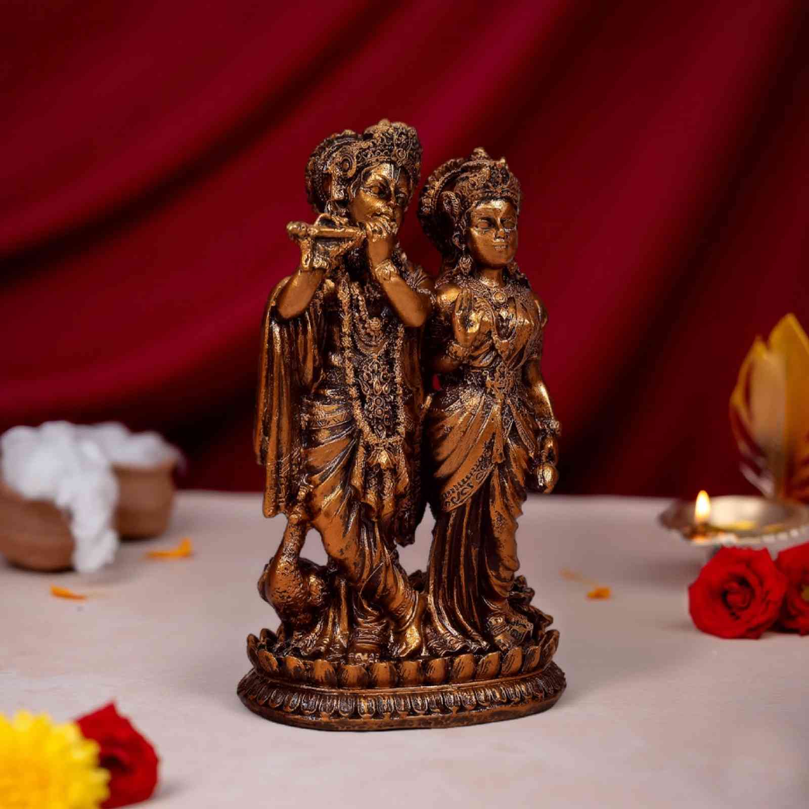 Radha Krishna Murti for Home & Gifting (5 Inch)