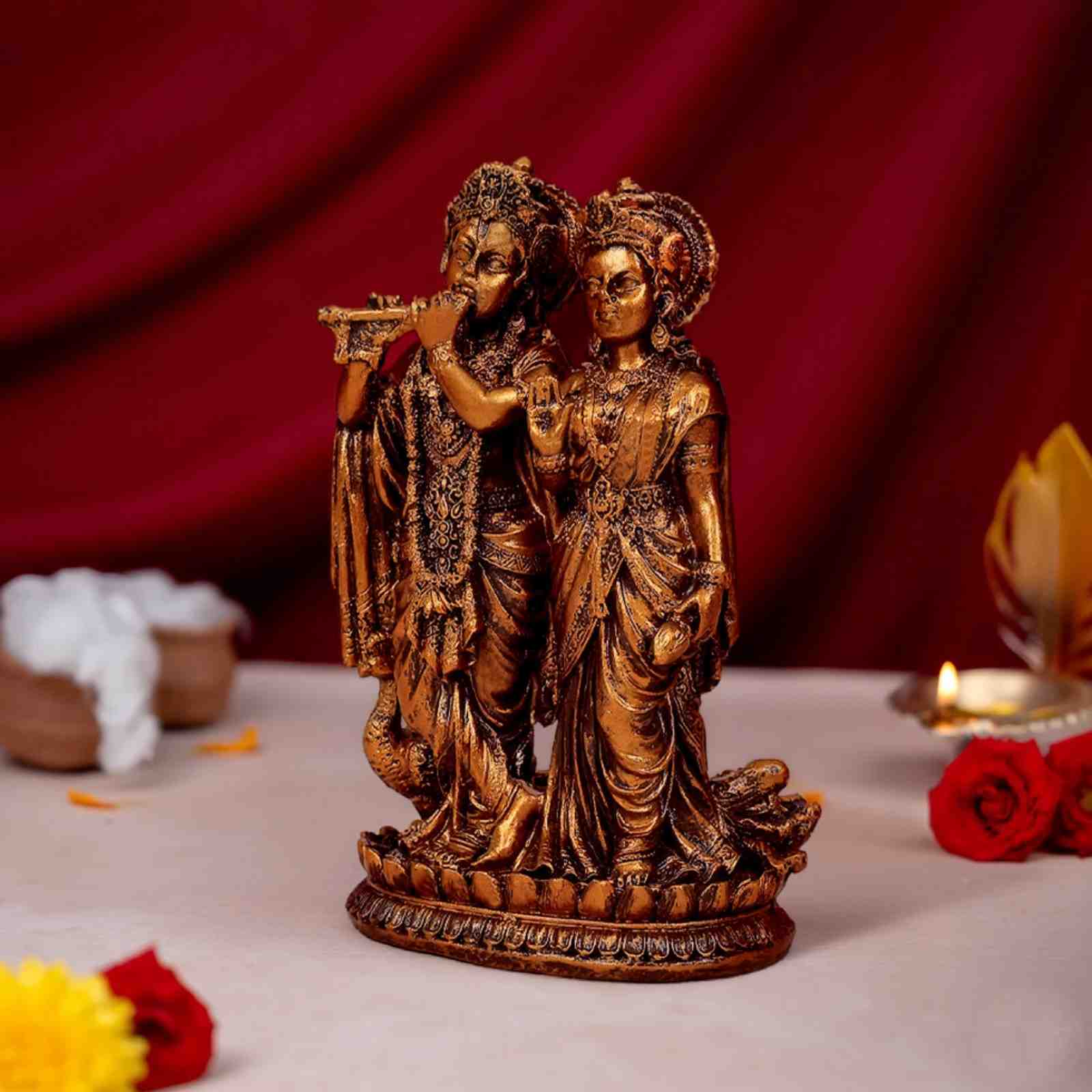 Radha Krishna Murti for Home & Gifting (5 Inch)