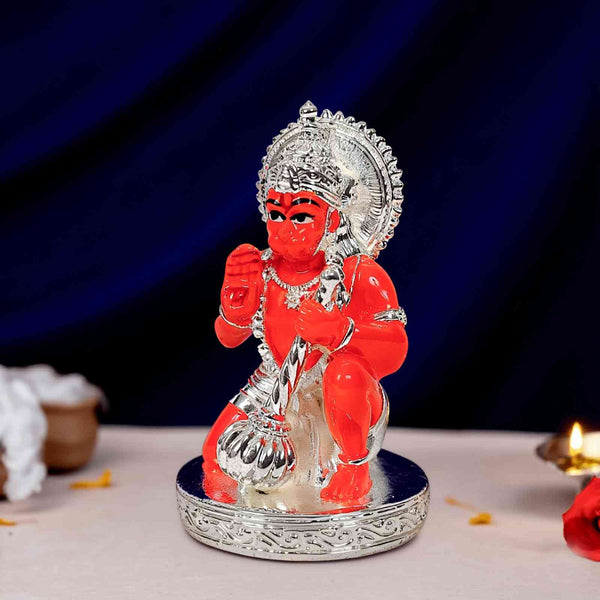 silver hanuman idol